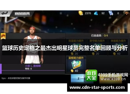 篮球历史定格之最杰出明星球员完整名单回顾与分析